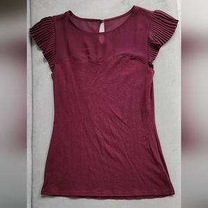 Maroon Blouse from Express - Size Small Petite